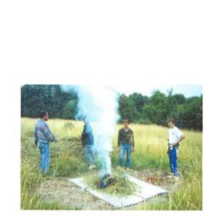 RNV du Molinel - Boulonnais (62) - Brûlage sur tôle pour limiter l'impact du feu